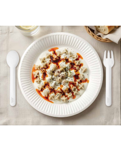 Disposable Paper Plate (23cm) Biodegradable Compostable Eco-Friendly (100)